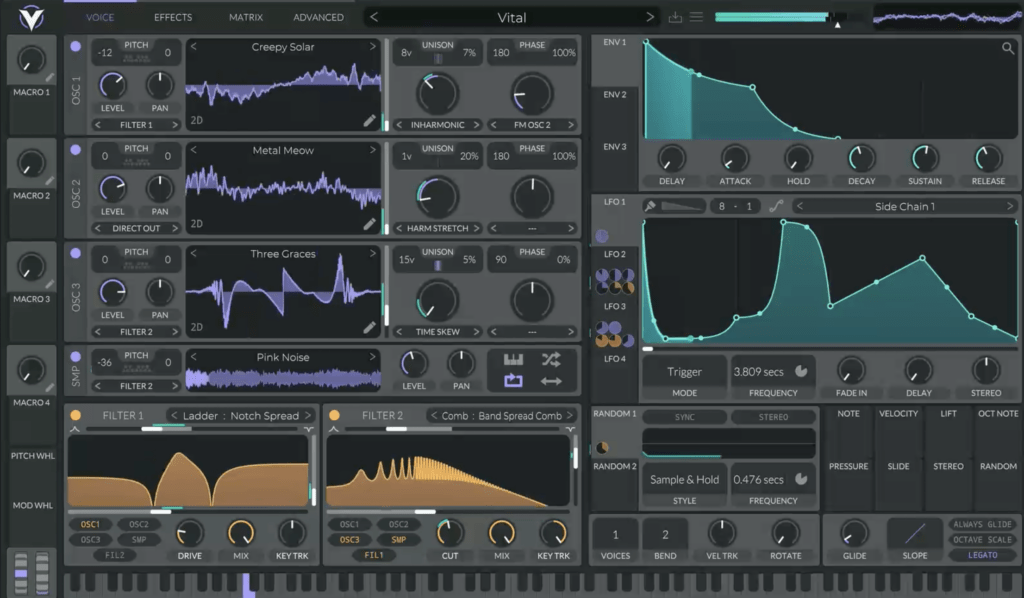 dnb vital synth